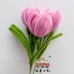 10 PCS * Handmade Pipe Cleaner Fat Tulip Flower Green Leaves Artificial Simulation Flower Indoor Home Desktop Party Wedding Decor 10 PCS * Handmade Pipe Cleaner Fat Tulip Flower Green Leaves Artificial Simulation Flower Indoor Home Desktop Party Wedding Decor