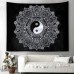 Black and White Mandala Tapestry