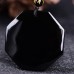 Black Obsidian Tao Sig Necklace