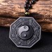 Black Obsidian Tao Sig Necklace