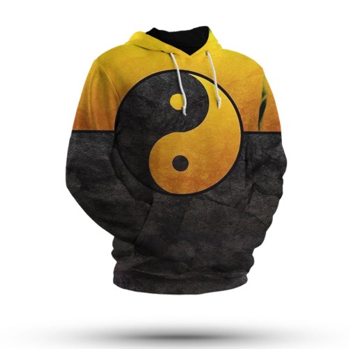 Black Yellow Tao Sig Hoodie