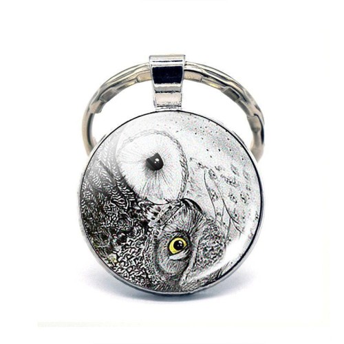 Cute Owl Tao Sig Keychain