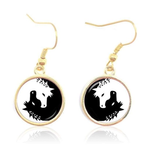 Tao Sig Horse Themed Earrings