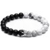 Tao Sig Men's Beaded Crown Bracelets
