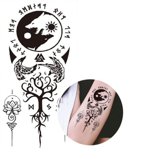 Viking Rune Temporary Tattoo