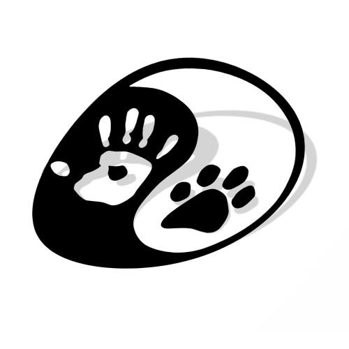 Tao Sig Human Hand Dog Paw Sticker