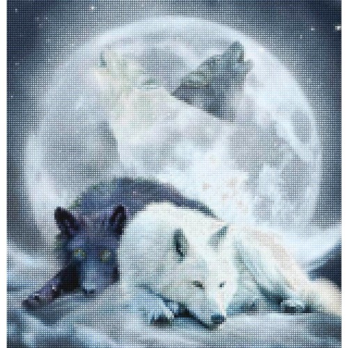 5d Diamond Painting Yin Yang Wolf