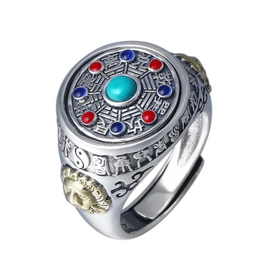 8 Elements Yin Yang Ring