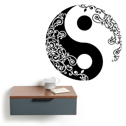Black and White Cherry Blossom Wall Art