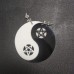 Black and White Drop Earrings