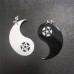 Black and White Drop Earrings