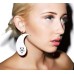 Black and White Drop Earrings
