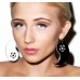 Black and White Drop Earrings