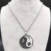 Black and White Feather Necklace