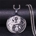 Black and White Flower Necklace