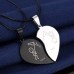 Black and White Heart Necklace