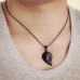 Black and White Heart Necklace