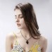 Black and White Heart Necklace