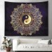 Black and White Mandala Tapestry
