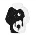 Black and White Space Hoodie