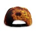 Black Yin Yang Hat on Fire