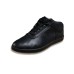 Black Leather Winter Yin Yang Shoes