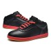 Black Leather Winter Yin Yang Shoes