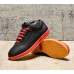 Black Leather Winter Yin Yang Shoes
