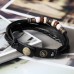 Black Leather Yin Yang Bracelet