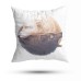 Black Wolf Yin Yang Pillow