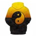 Black Yellow Yin Yang Hoodie