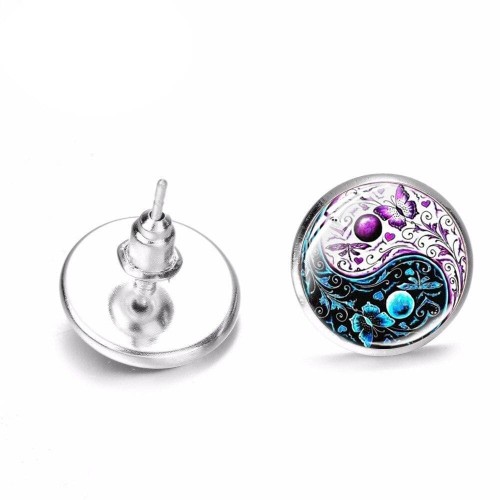 Butterfly Yin Yang Earrings