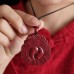 Chinese Cinnabar Necklace