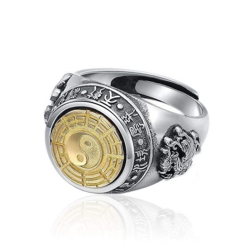 Chinese Yin Yang Dragon Ring