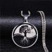 Circle of Life Tree Yin Yang Necklace
