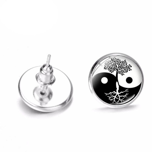 Circle Tree of Life Earrings