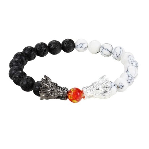 Yin Yang Dragon Bracelet Beads