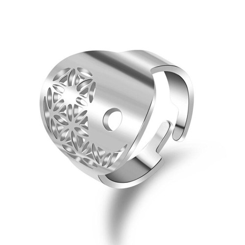 Flower of Life Yin Yang Ring