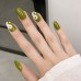Green Yin Yang Nails (24 Pieces)