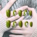 Green Yin Yang Nails (24 Pieces)