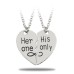 Her one His only Heart Necklace