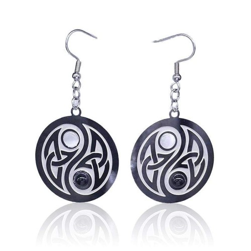 Yin Yang Irish Knot Earrings