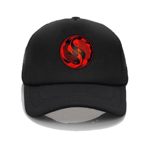 Yin Yang Koi Fish Cap