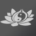 Yin Yang Lotus Car Sticker