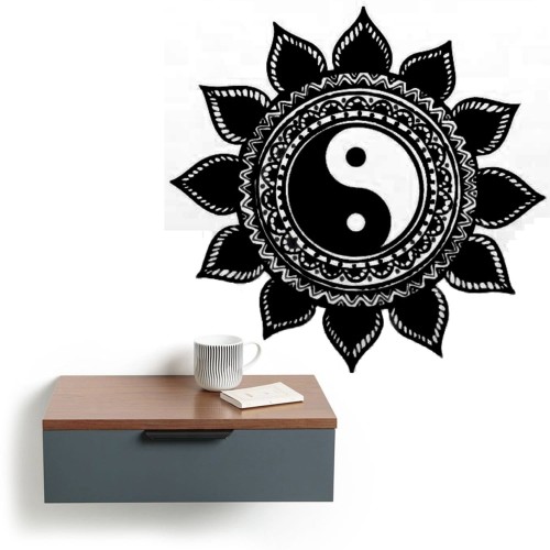 Lotus Mandala Yin Yang Wall Art