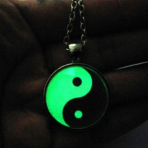 Luminescent Yin Yang Necklace