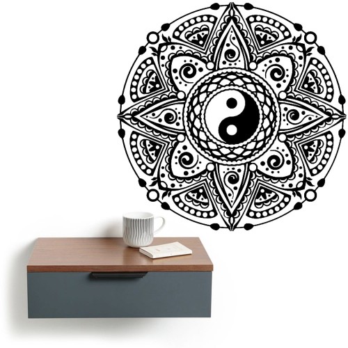Mandala Yin Yang Wall Art Design