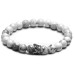Yin Yang Men's Beaded Crown Bracelets