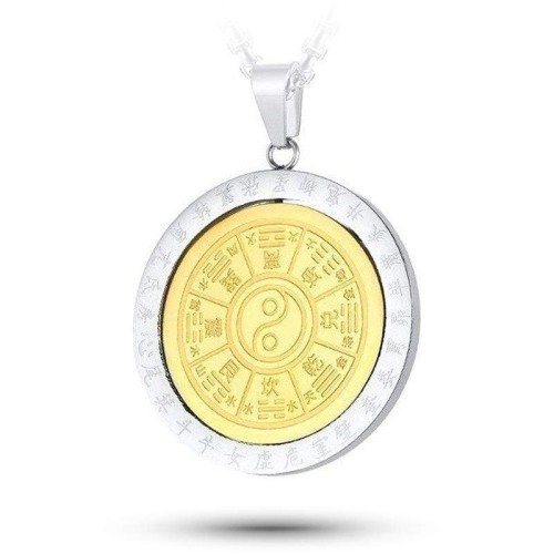 Men's Gold Yin Yang Pendant