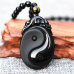 Obsidian Necklace Yin Yang